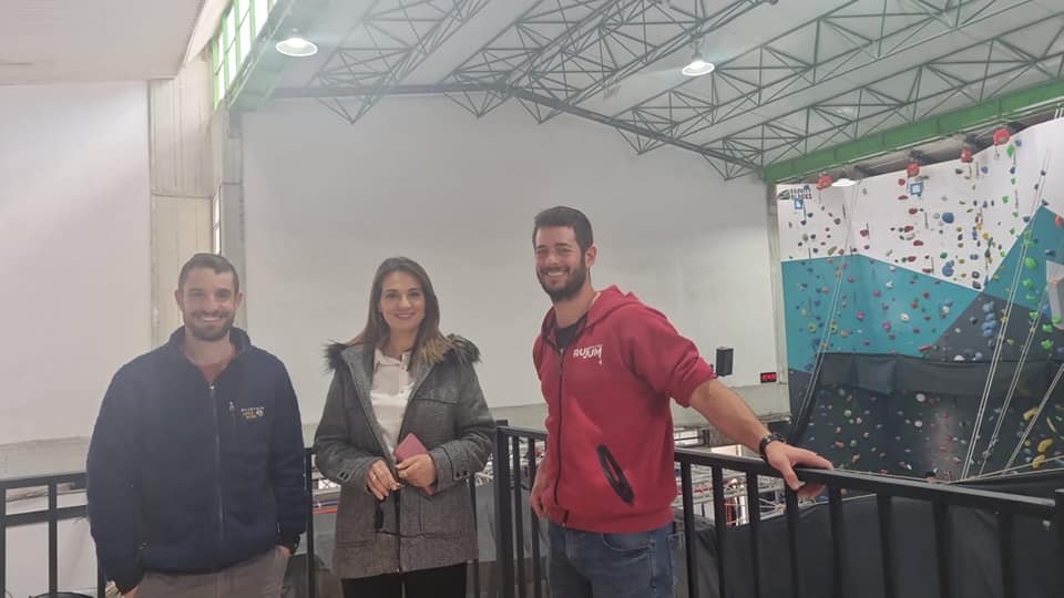 חחברת הכנסת יפעת שאשא ביטון הגיעה לקריית שמונה לתחרות הטיפוס בקיר הרג'ום
