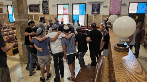יצאנו עם תלמידי ישיבת אורט המתמיד ליום סליחות מיוחד בעכו